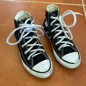 Black high top Converse